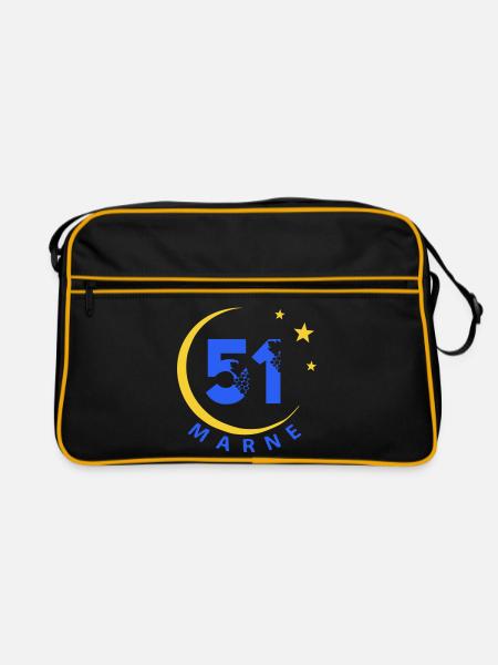 51 - Retro Bag - black/gold - Front
