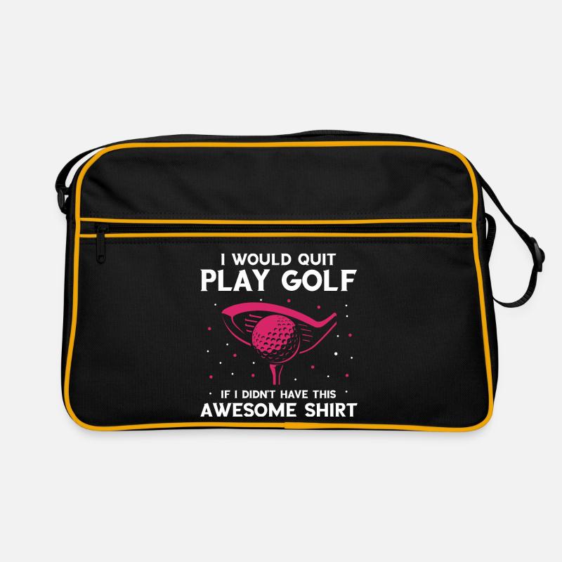 Tu regardes mon putt ? Drôle de conversation sur le golf Sac Retro