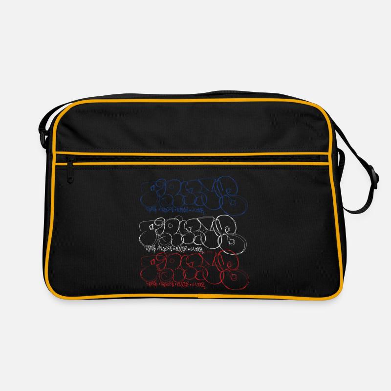 Graffiti Kunst Collage Print (Pariser Bubble Style Retro Tasche