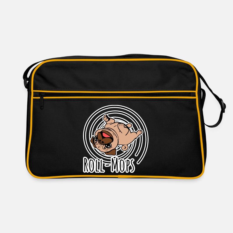 Rolling Pug - Un carlin roulant Sac Retro