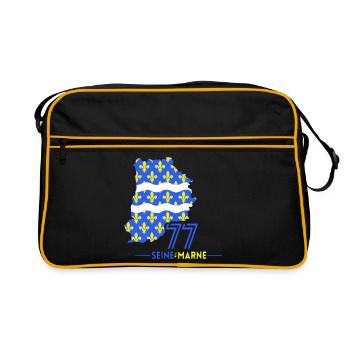 Seine et Marne 77 - Sac Retro - noir/or - Devant