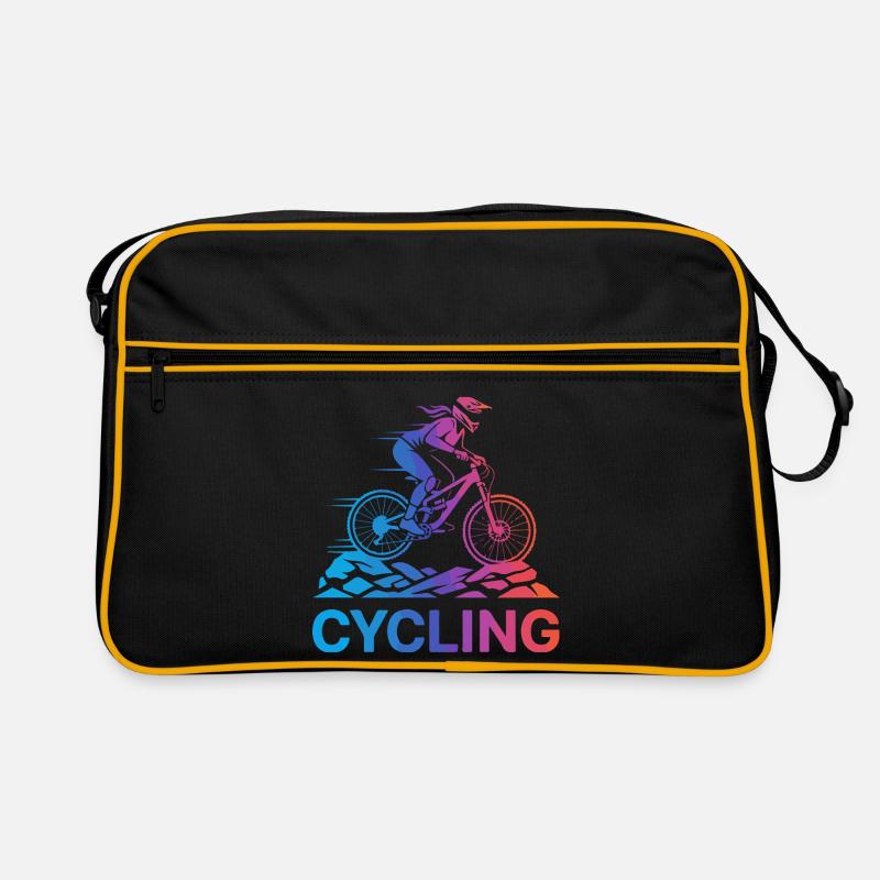 Gradient Cyclist on Rugged Trail Retro Bag