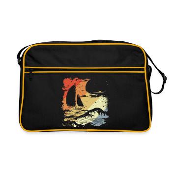 Sailing Vintage Look - Retro Bag - black/gold - Front