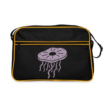 Kombucha minimaliste Méduse Thé Éco - Sac Retro - noir/or - Devant