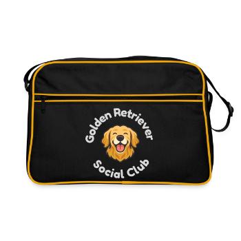Golden Retriever Social Club - Retro Bag - black/gold - Front