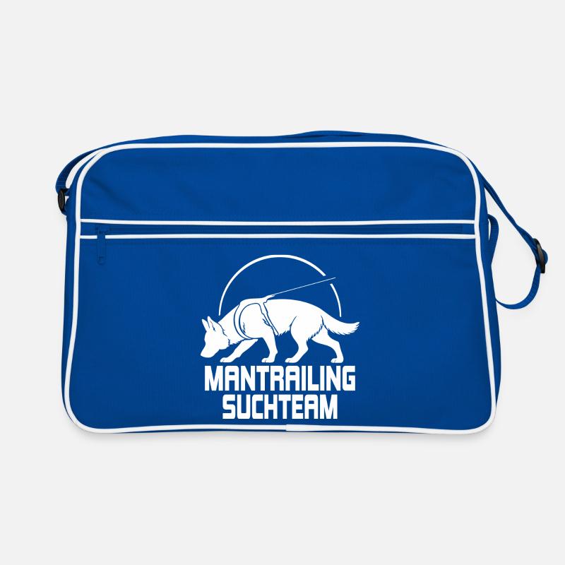 Deutscher Schäferhund Mantrailing Suchteam Hunde Retro Tasche