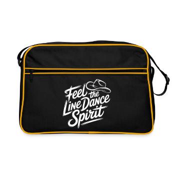 Motif spirituel LineDance - Sac Retro - noir/or - Devant