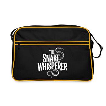 Der Schlangenflüsterer - Retro Tasche - Schwarz/Gold - Vorne