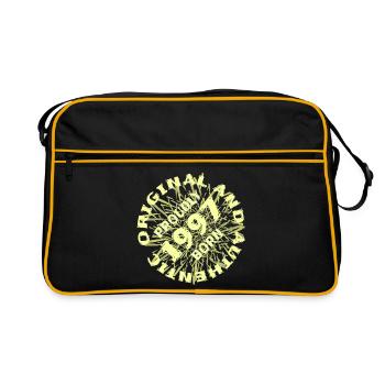 Authentisch 1997 - Retro Tasche - Schwarz/Gold - Vorne