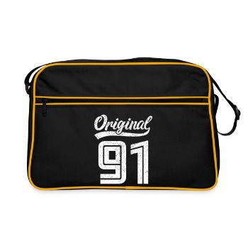 1991 Original 91 Né en 1991 - Sac Retro - noir/or - Devant