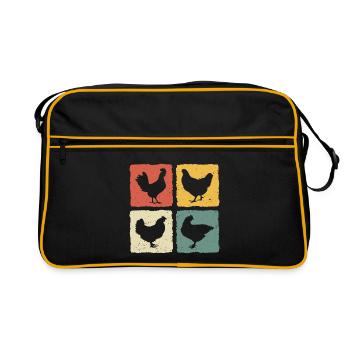Retro Hens - Retro Bag - black/gold - Front