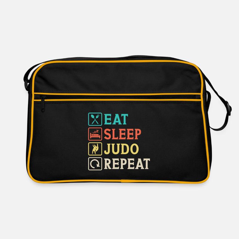 Eat Sleep Judo Repeat Retro Bag