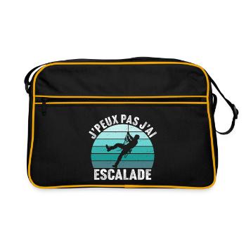 J'peux pas j'ai escalade - Sac Retro - noir/or - Devant