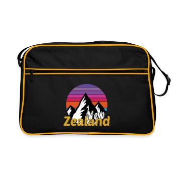 Nouvelle-Zélande - Sac Retro - noir/or - Devant