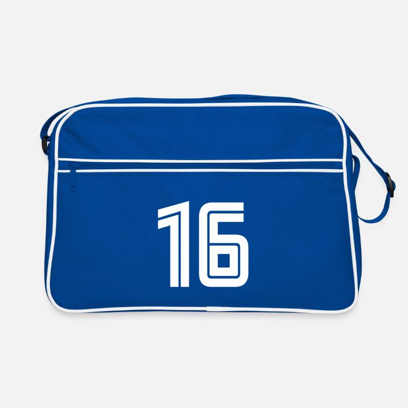 Jersey number 16 – 16th birthday gift Retro Bag
