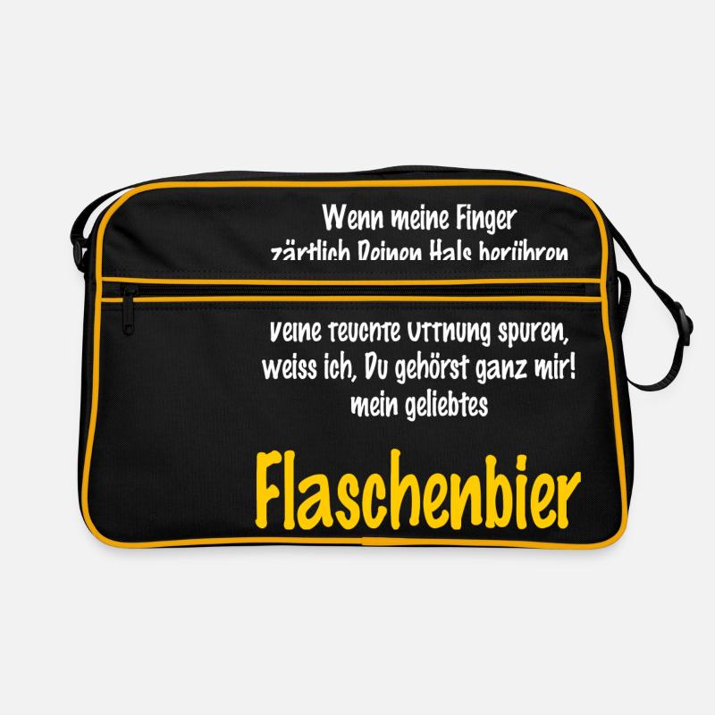 Flaschenbier ...wenn meine Finger - RAHMENLOS Retro Tasche