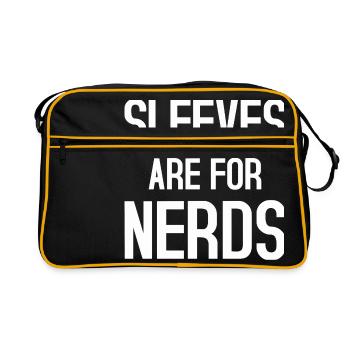 Sleeves are for Nerds godmine worker - Retro Tasche - Schwarz/Gold - Vorne