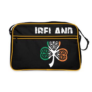 Nation Design Ireland Shamrock 3flbb - Retro Bag - black/gold - Front