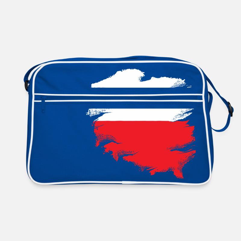 polnische Flagge Retro Tasche