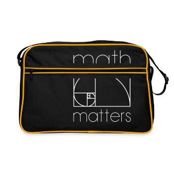 MATH MATTERS MATHEMATICS SHIRT - Retro Bag - black/gold - Front