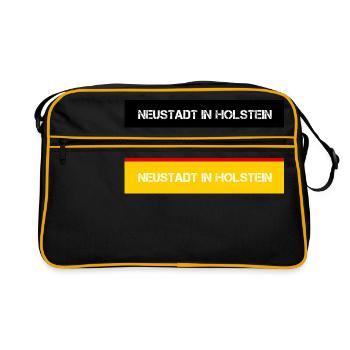 VILLE holstein NEUSTADT, ALLEMAGNE - Sac Retro - noir/or - Devant