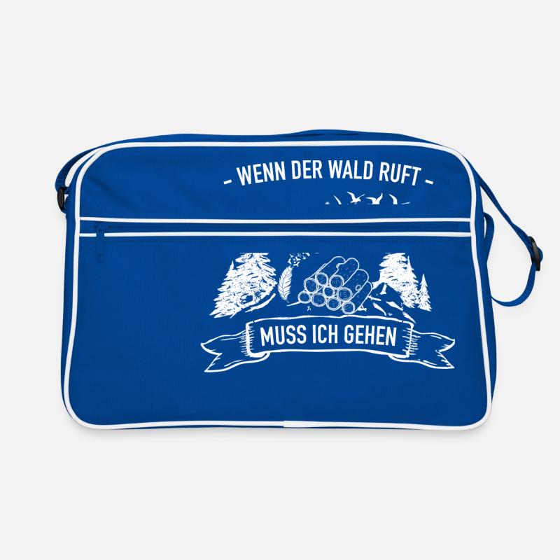 Wald ruft - Holz Retro Tasche