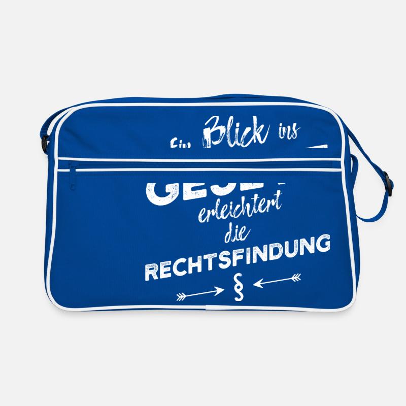 Ein Blick ins Gesetz ... und so weiter Retro Tasche