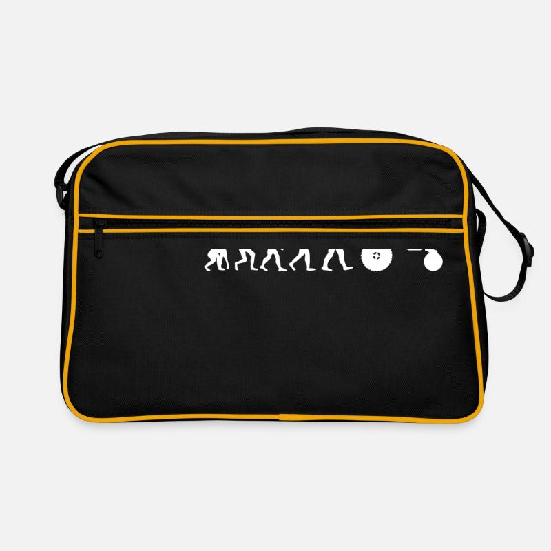 Landwirtschaft Traktor Evolution - Retro Tasche - Schwarz/Gold