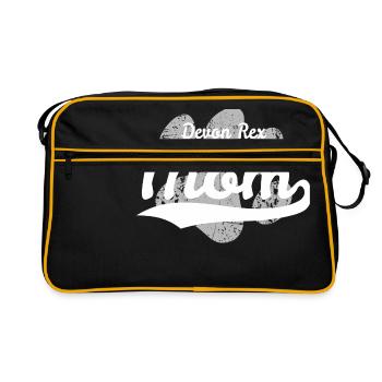 Devon Rex Mom - Retro Bag - black/gold - Front