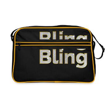 Bling Bling - Retro Bag - black/gold - Front