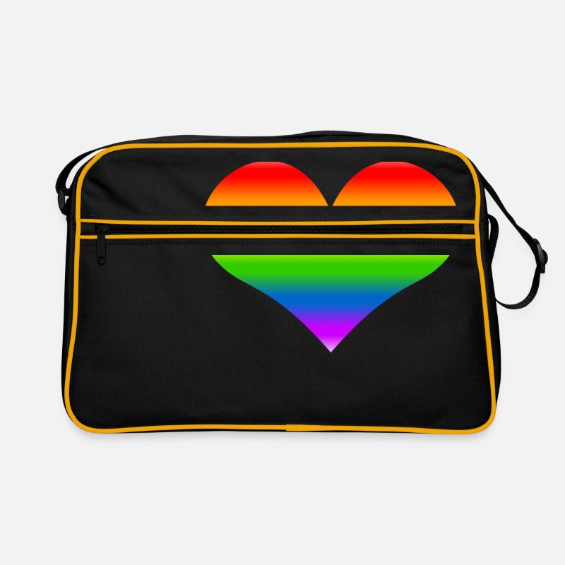 Rainbow Heart arc Sac Retro