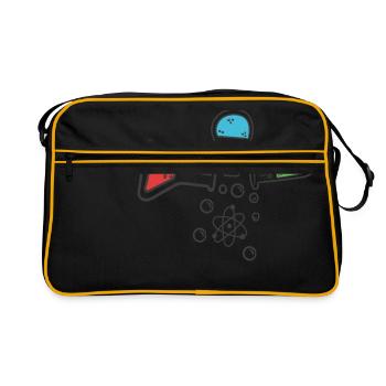 Chemistry Test Tube Humpen Chemistry Physics - Retro Bag - black/gold - Front