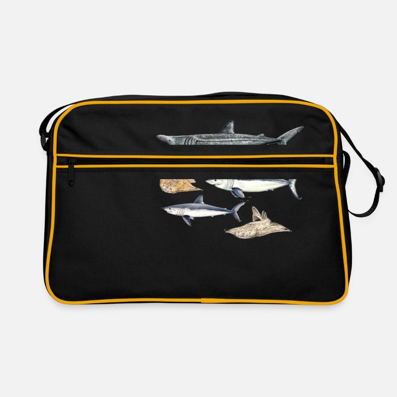 Requins - Requins - Requins - Sac Retro - noir/or