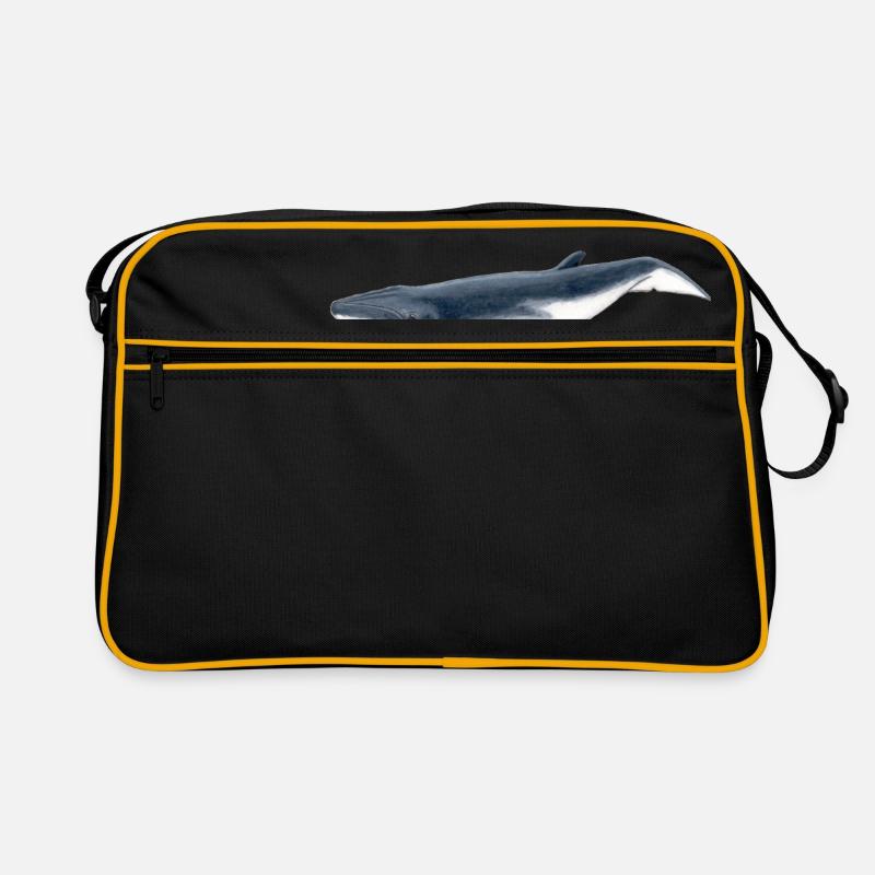 baleine Bebe Bryde - Bébé Baleine - Sac Retro - noir/or