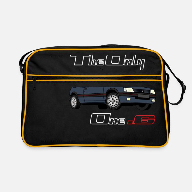 205 1,6 1991 1992 Gris Graphite - Sac Retro - noir/or