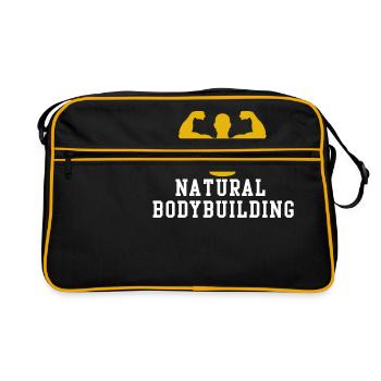 Culturisme naturel - Sac Retro - noir/or - Devant