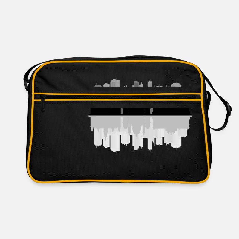 Skyline von Wien Retro Tasche