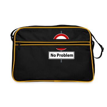 problem - Retro Tasche - Schwarz/Gold - Vorne