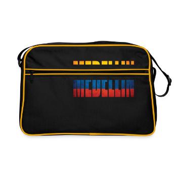 Colombia Medellin - Retro Bag - black/gold - Front