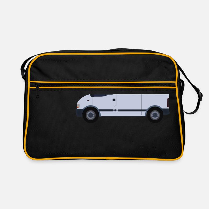 van - Retro Tasche - Schwarz/Gold