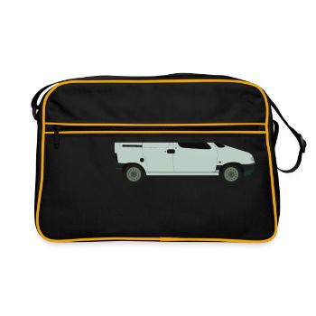 van - Retro Tasche - Schwarz/Gold - Vorne