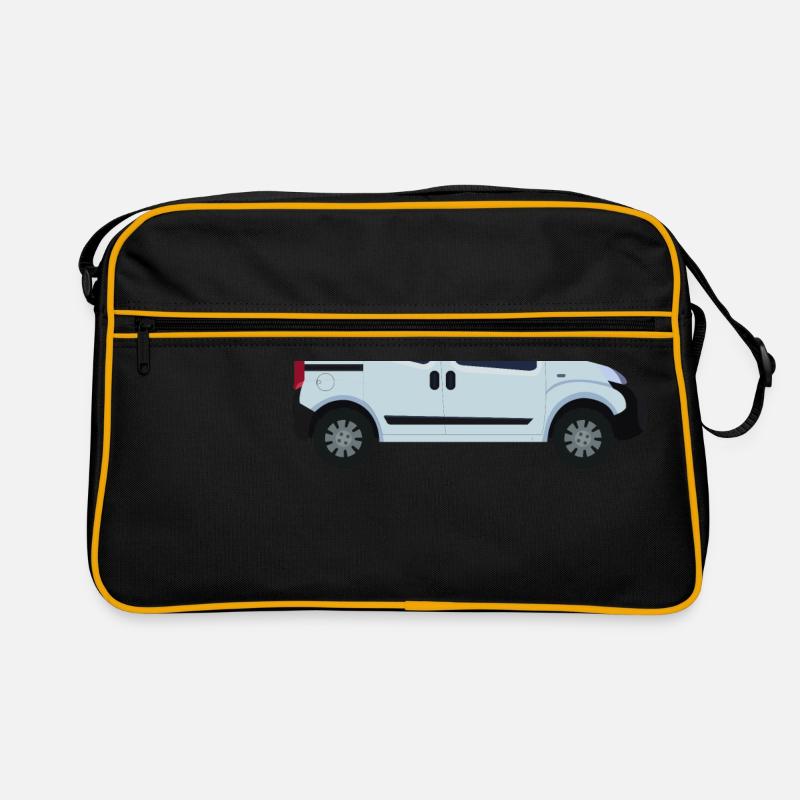 van - Retro Tasche - Schwarz/Gold