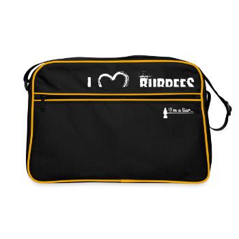I love Burpees - Retro Bag - black/gold - Front