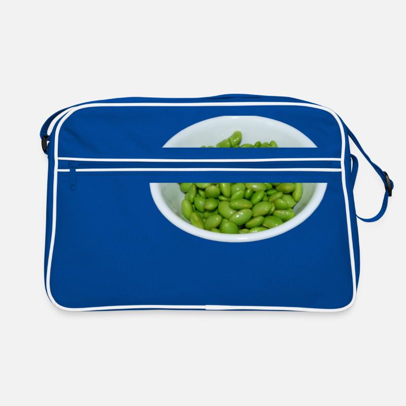 soybeans soja bohnen veggie Retro Tasche