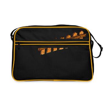 clôture fence bois métallique picked jardin 40 - Sac Retro - noir/or - Devant