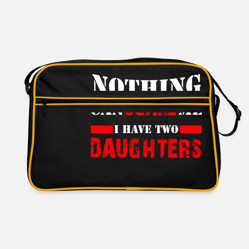 I'm afraid nothing - I have two daughters | father Retro Bag