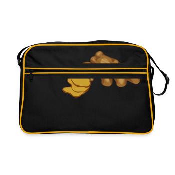 ginger ginger veggie gemuese vegetable1 - Retro Bag - black/gold - Front
