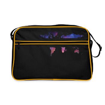 World at night - Retro Bag - black/gold - Front