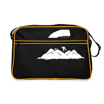 Paragliding Paragliding Paraglider hobby - Retro Bag - black/gold - Front