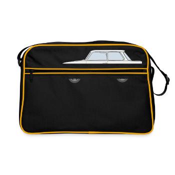 Trabi, Transnt aus der DDR - Retro Tasche - Schwarz/Gold - Vorne
